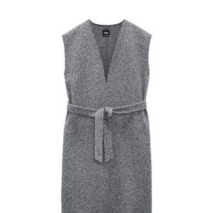 Zara belted blouce vest